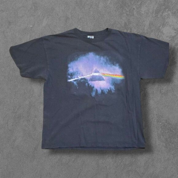 Vintage Y2K Pink Floyd Dark Side Of The Moon Roger Waters Shirt XL Distressed - Picture 1 of 6